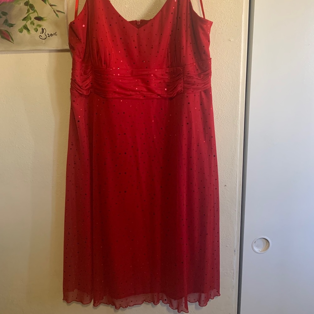 Studio 1940 Red Sparkly Dress Size 20 W